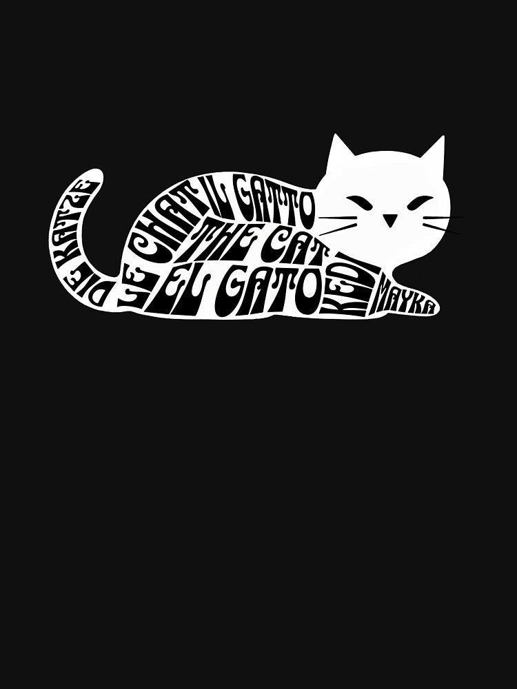 The Cat, Le Chat, El Gato, Il Gatto by IkonikLab T-Shirts, Hoodie, Sweatshirt | BlankRebels.com (Image 3)