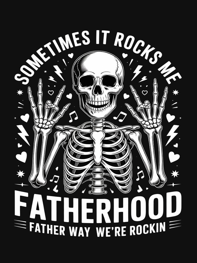 Funny Fatherhood Rock Skeleton Dad Life by TAYLOROUSDALE T-Shirts, Hoodie, Sweatshirt | BlankRebels.com (Image 3)