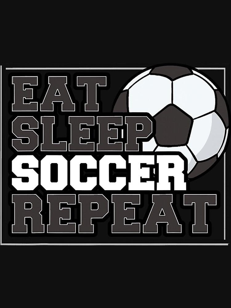 Eat Sleep Soccer Repeat Team Sports Classic T-Shirt by dianesandraon