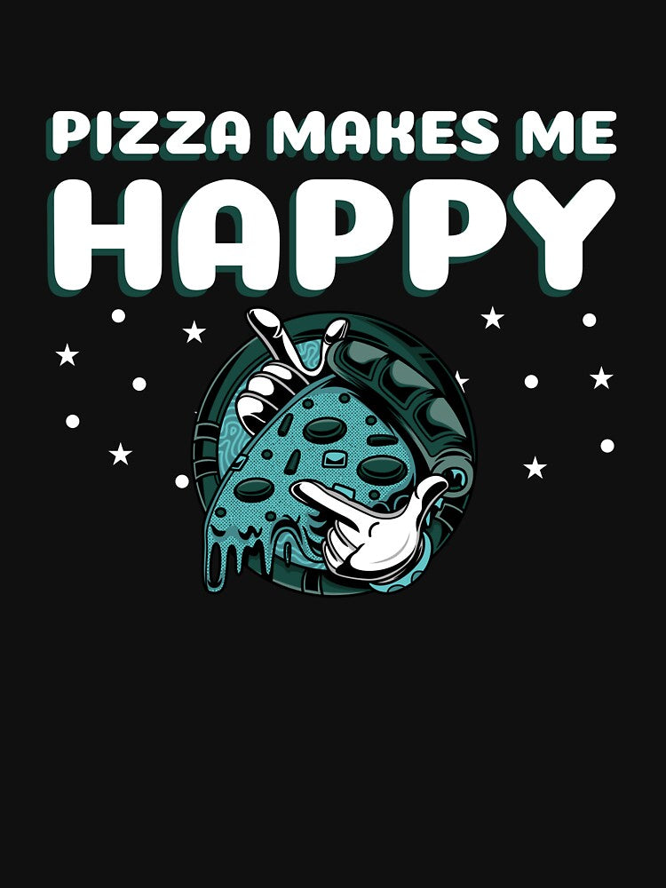 Pizza Makes Me Happy by Balkanfood T-Shirts, Hoodie, Sweatshirt | BlankRebels.com (Image 3)