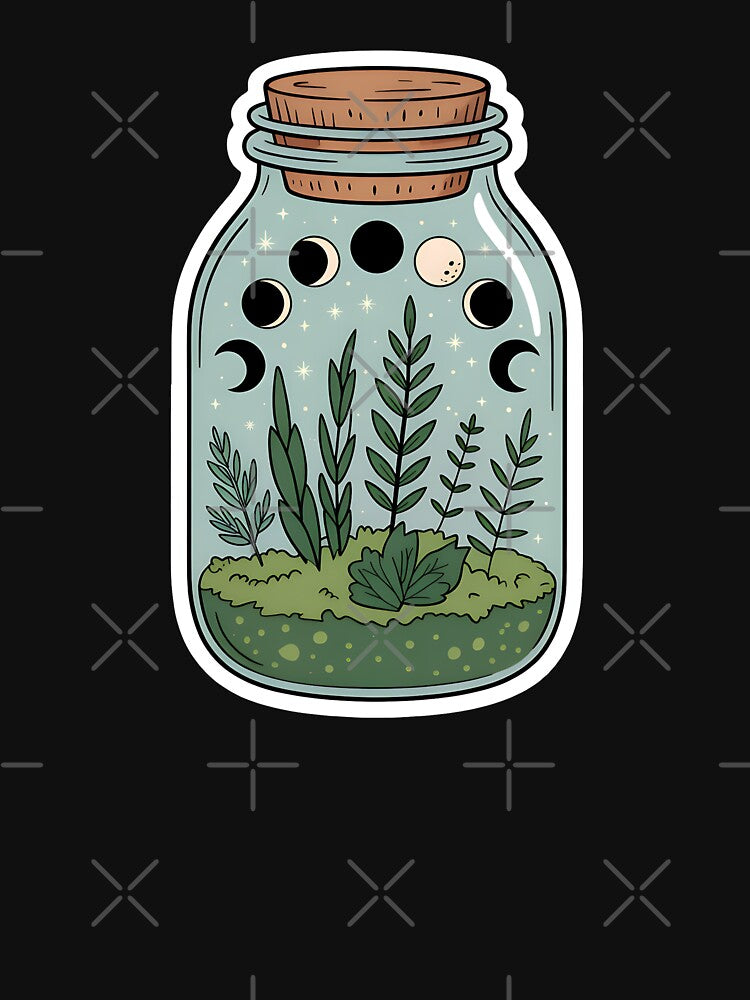 Moon Phase Herb Jar Aesthetic by Blok45 T-Shirts, Hoodie, Sweatshirt | BlankRebels.com (Image 3)