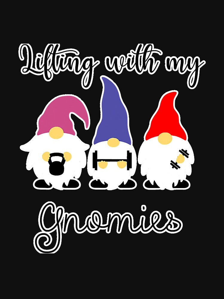 Lifting With My Gnomies Workout Gnomes by YesterDayCheck T-Shirts, Hoodie, Sweatshirt | BlankRebels.com (Image 3)