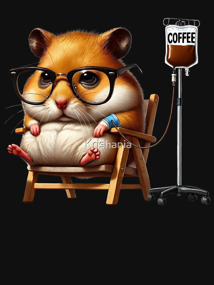 Funny Hamster IV Coffee Drink Animal Lover by Kimberley King Art  King Art T-Shirts, Hoodie, Sweatshirt (Image 3)