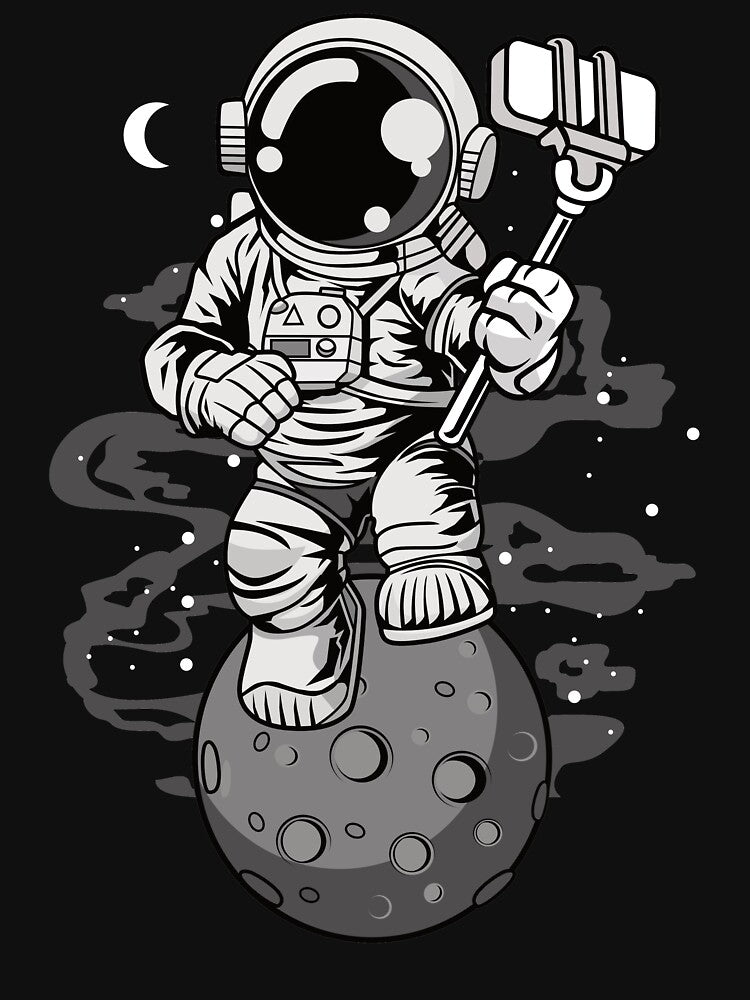 Astronaut Selfie - Funny Outer Space Lovers by Desteroids T-Shirts, Hoodie, Sweatshirt | BlankRebels.com (Image 3)