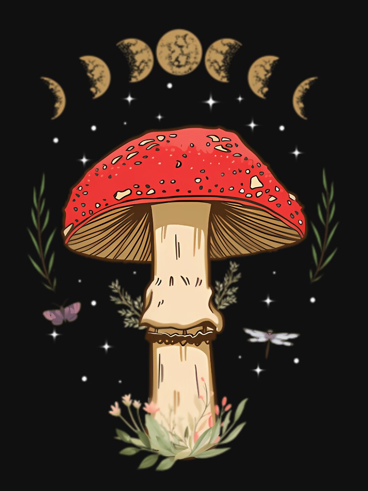 Cottagecore Aesthetic Magical Mushroom Fungi by muterialvarai T-Shirts, Hoodie, Sweatshirt | BlankRebels.com (Image 3)