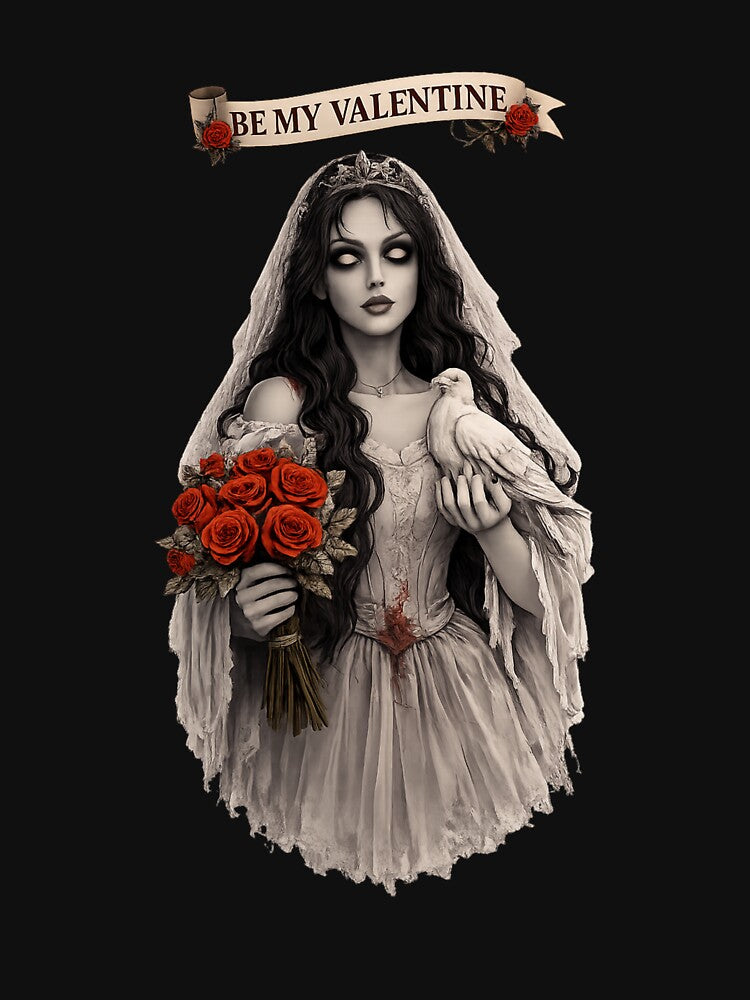 Horror Valentine Bride – Gothic Horror Love Art by PRfoxy T-Shirts, Hoodie, Sweatshirt | BlankRebels.com (Image 3)