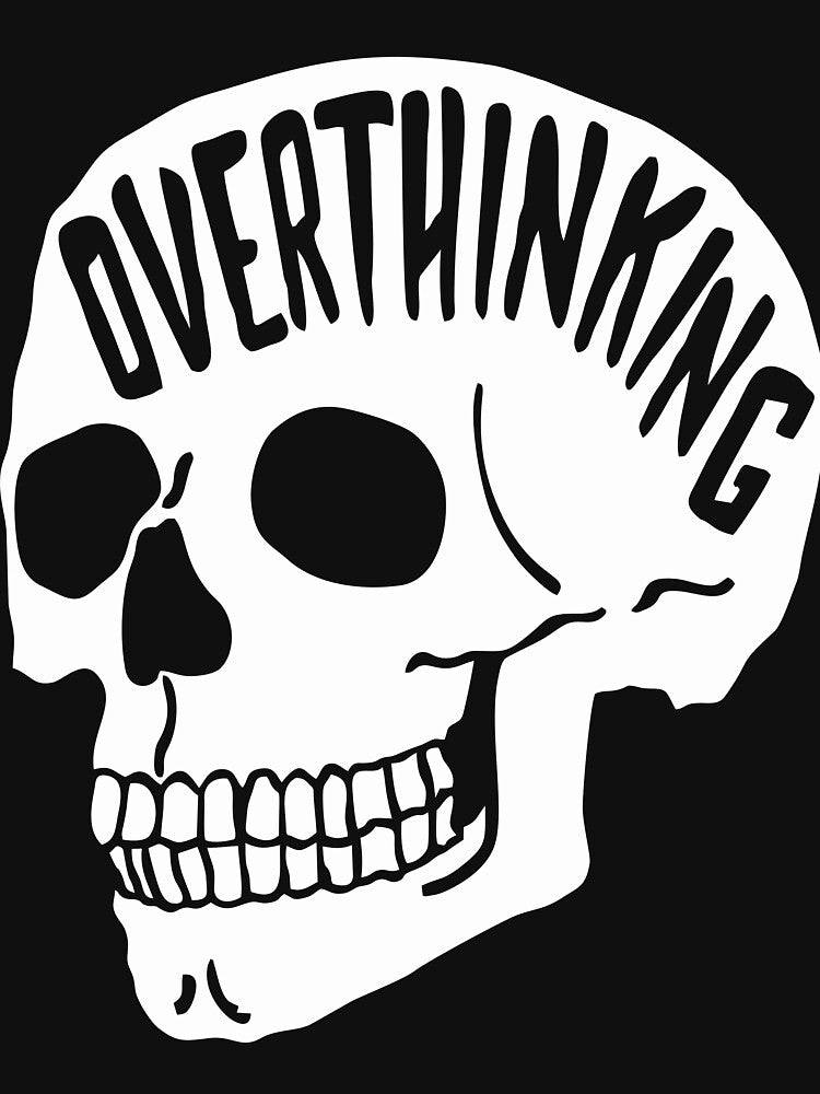 Overthinking Skull by cahnom T-Shirts, Hoodie, Sweatshirt | BlankRebels.com (Image 3)
