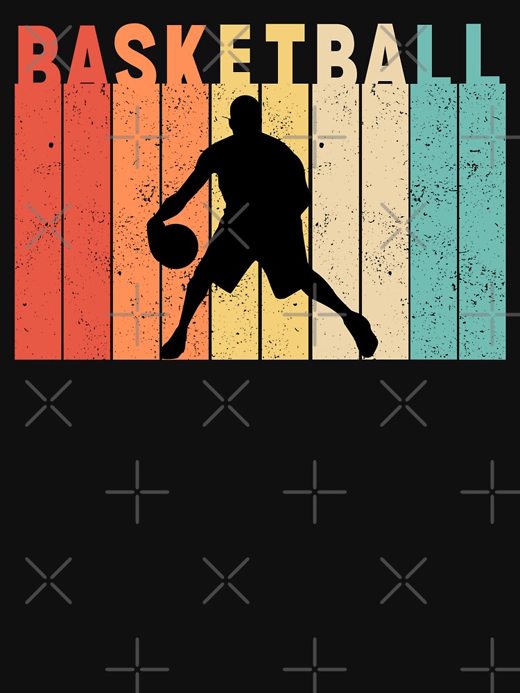 Retro Basketball, Vintage Basketball by LaughingHorseCo T-Shirts, Hoodie, Sweatshirt | BlankRebels.com (Image 3)