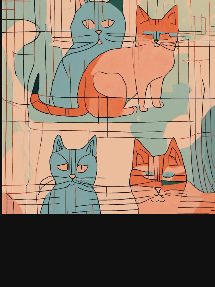 Minimalist cat potrait by catcurio T-Shirts, Hoodie, Sweatshirt | BlankRebels.com (Image 3)