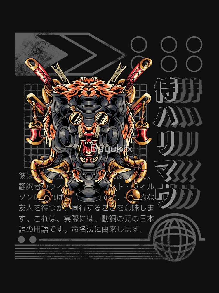 Tiger samurai robot by Bayuktx T-Shirts, Hoodie, Sweatshirt | BlankRebels.com (Image 3)