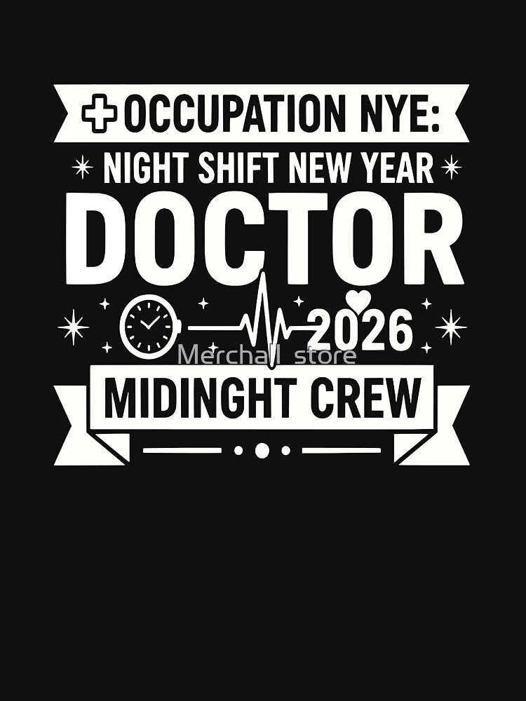 New Year Doctor – Night Shift New Year Doctor 2026 Midnight Crew, Medical Christmas Shirt , school doctor gift... (Image 3)