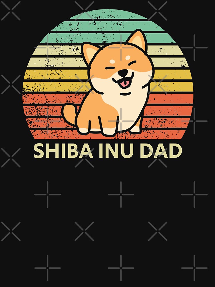 Shiba Inu Dad - for Men, Boys - Retro Vintage Style by EstelleStar T-Shirts, Hoodie, Sweatshirt | BlankRebels.com (Image 3)