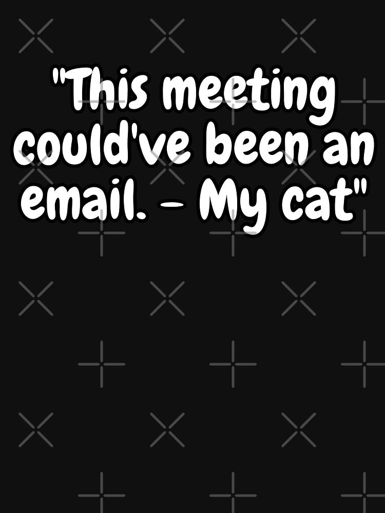 This Meeting Could'Ve Been Email My Cat T-Shirts, Hoodie, Sweatshirt