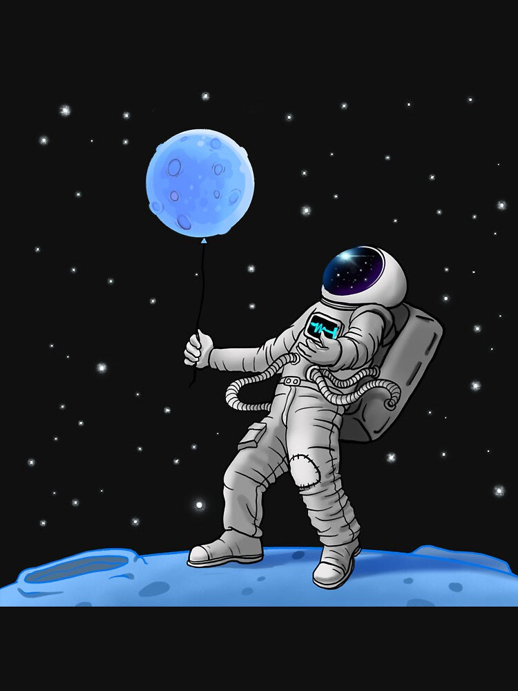 Astronaut With Balloon Moon by monica1059 T-Shirts, Hoodie, Sweatshirt | BlankRebels.com (Image 3)