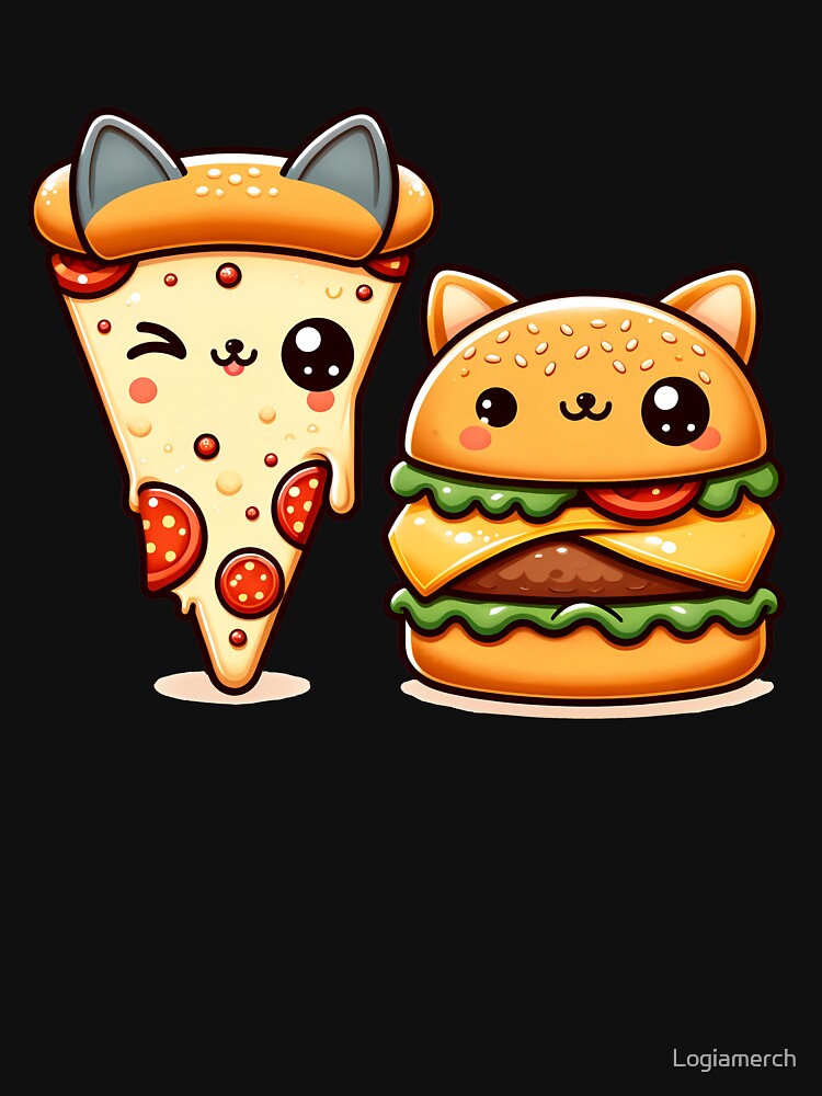 Funny Pizza Burger Lover by Logiamerch T-Shirts, Hoodie, Sweatshirt | BlankRebels.com (Image 3)