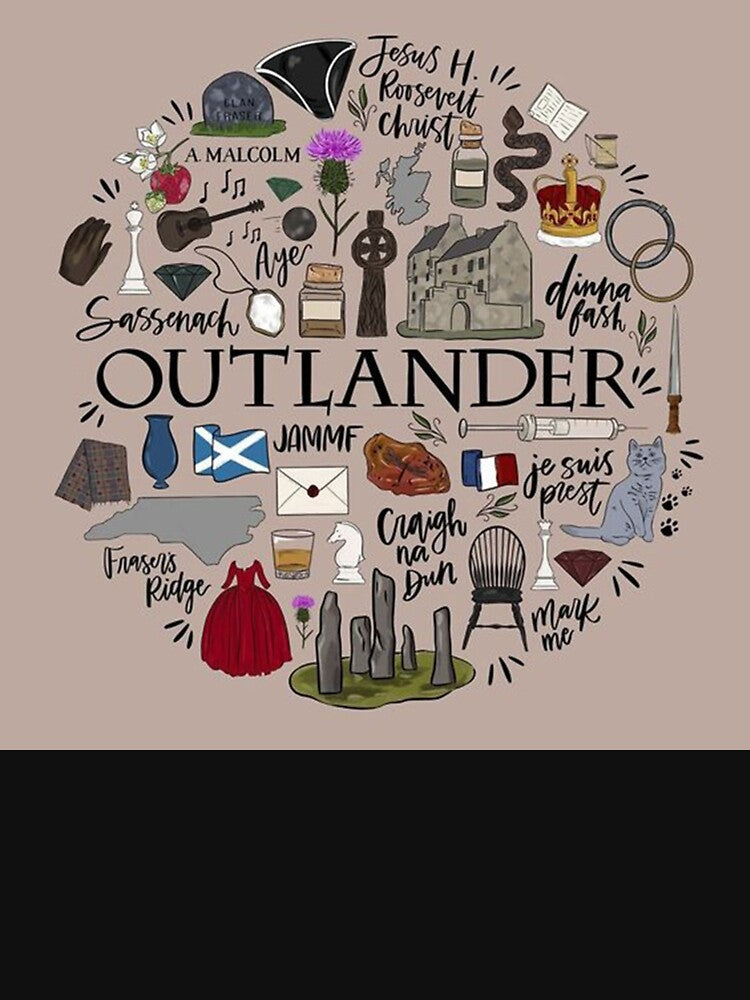 Outlander in Typography by leannetyfcl T-Shirts, Hoodie, Sweatshirt | BlankRebels.com (Image 3)