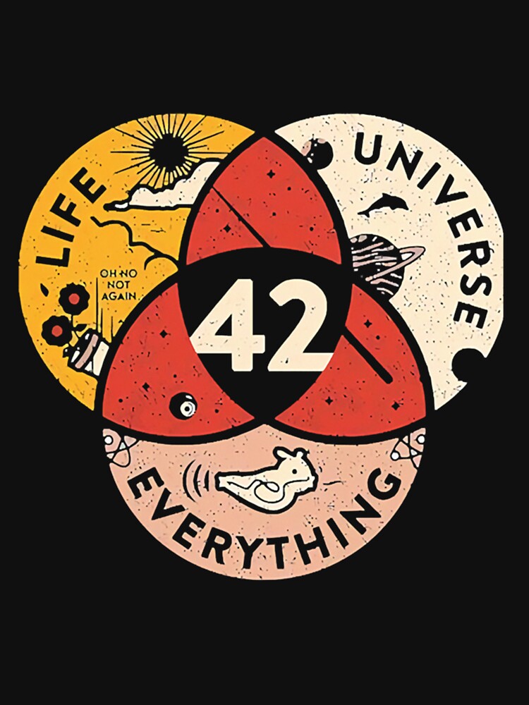 42 The Answer To Life The Universe And Everything Classic by TheCosmicOtter T-Shirts, Hoodie, Sweatshirt (Image 3)