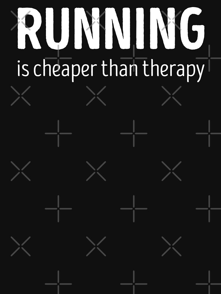 Running Is Cheaper Than Therapy Funny Running Lover by RareBunny T-Shirts, Hoodie, Sweatshirt | BlankRebels.com (Image 3)