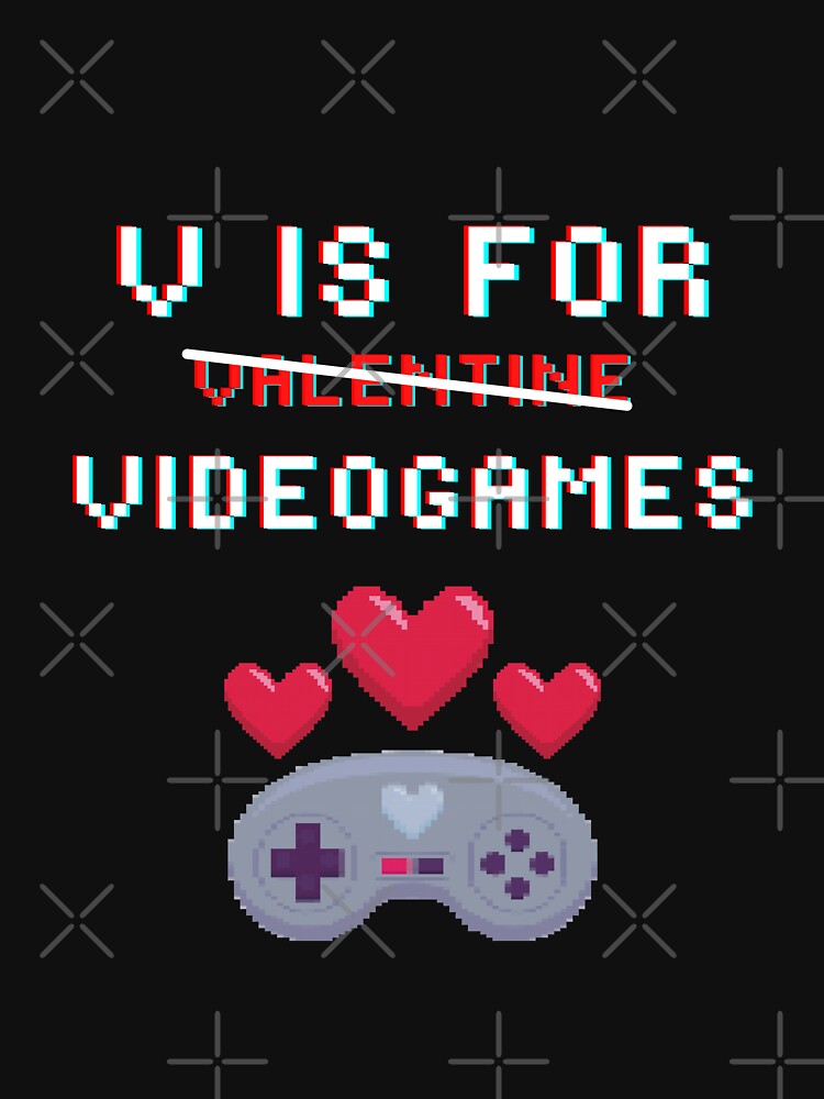 V is For Videogames by Quineveer Alice T-Shirts, Hoodie, Sweatshirt | BlankRebels.com (Image 3)