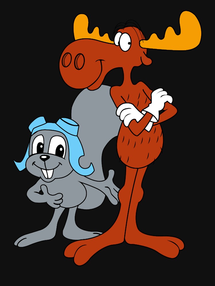 Rocky and Bullwinkle by ivarywa T-Shirts, Hoodie, Sweatshirt | BlankRebels.com (Image 3)
