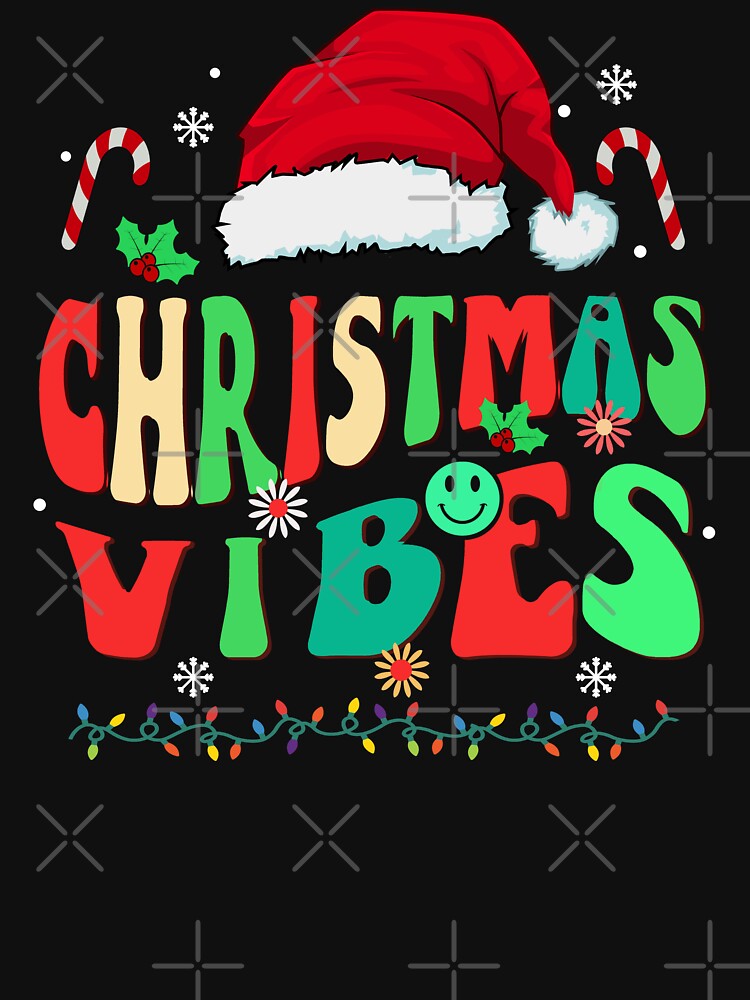 family christmas vibes 2023 groovy shirt, christmas santa crew matching xmas shirt by ZAIN JAMAL