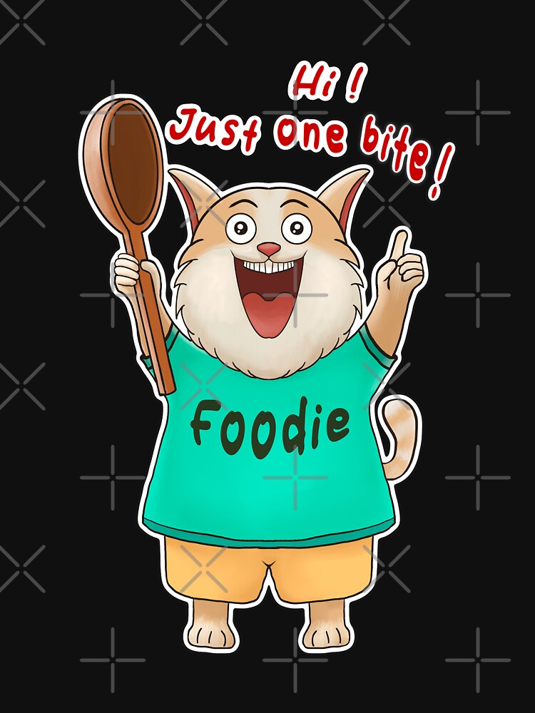 Hi! Just One Bite! Funny Cat Meme — Taiwanese Food Culture Humor by jessie848v T-Shirts, Hoodie, Sweatshirt (Image 3)