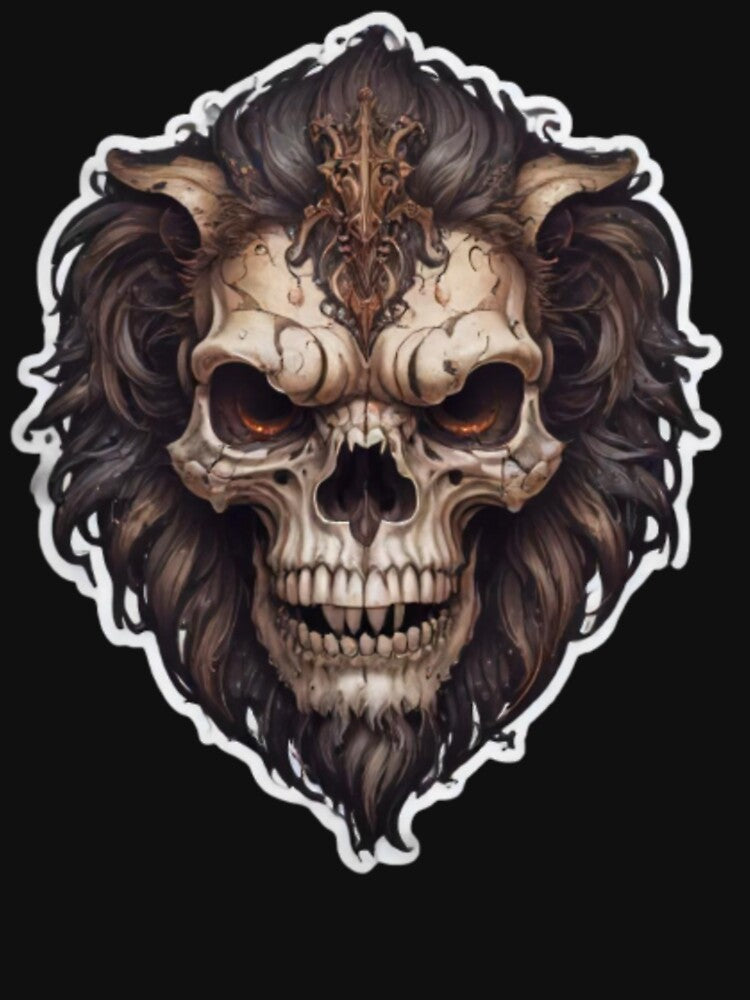 gothic lion skull by Mr-Feniks-55 T-Shirts, Hoodie, Sweatshirt | BlankRebels.com (Image 3)
