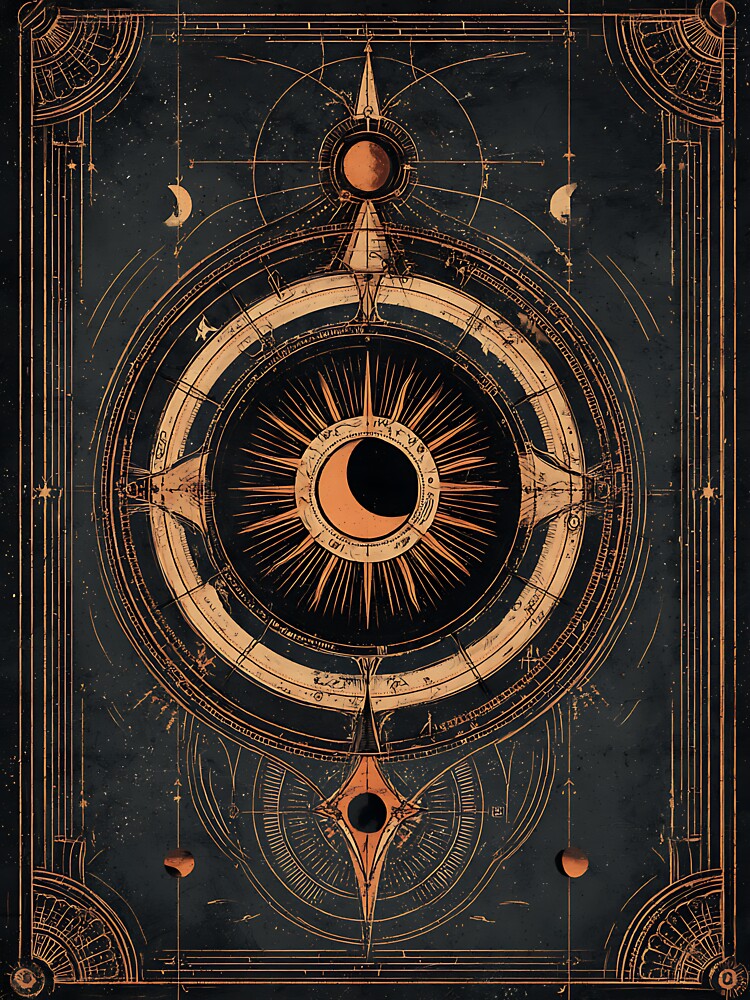 Dark Academia: Celestial Antique Astronomical Diagram by bapupa T-Shirts, Hoodie, Sweatshirt | BlankRebels.com (Image 3)