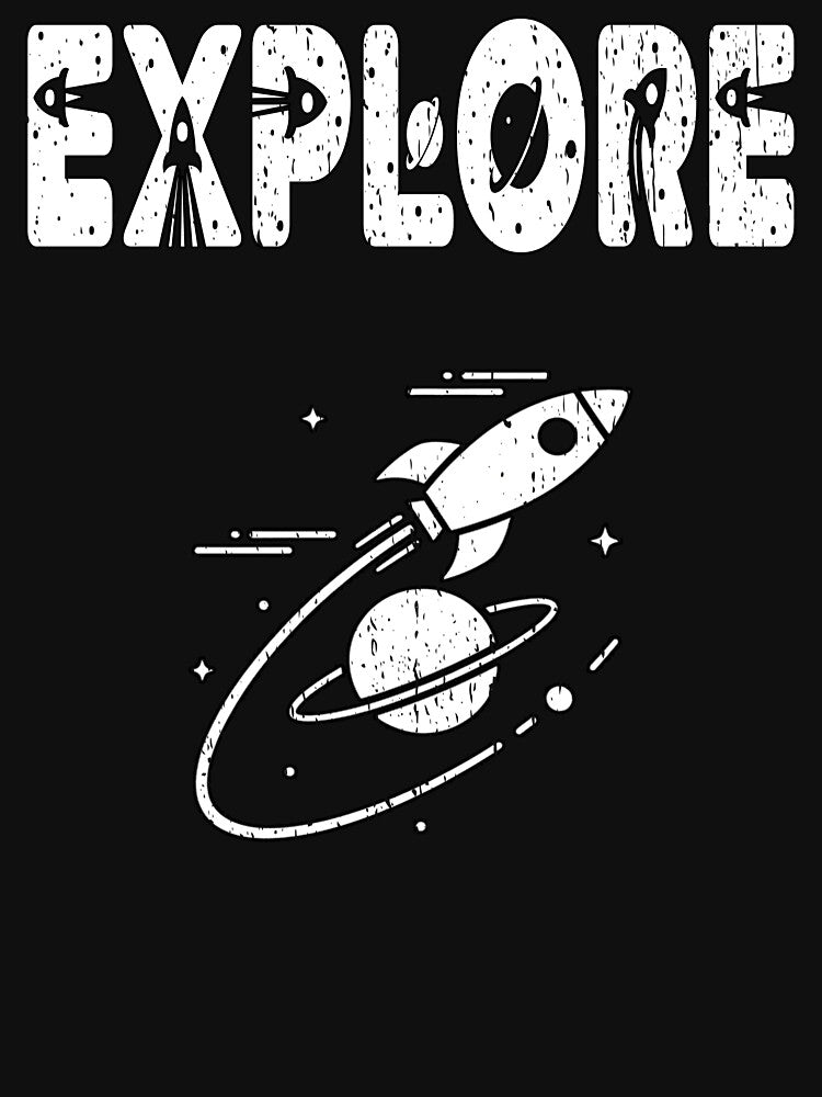 EXPLORE vintage space travel planetary missions space exploration new space race is on by Jt41 T-Shirts,... (Image 3)