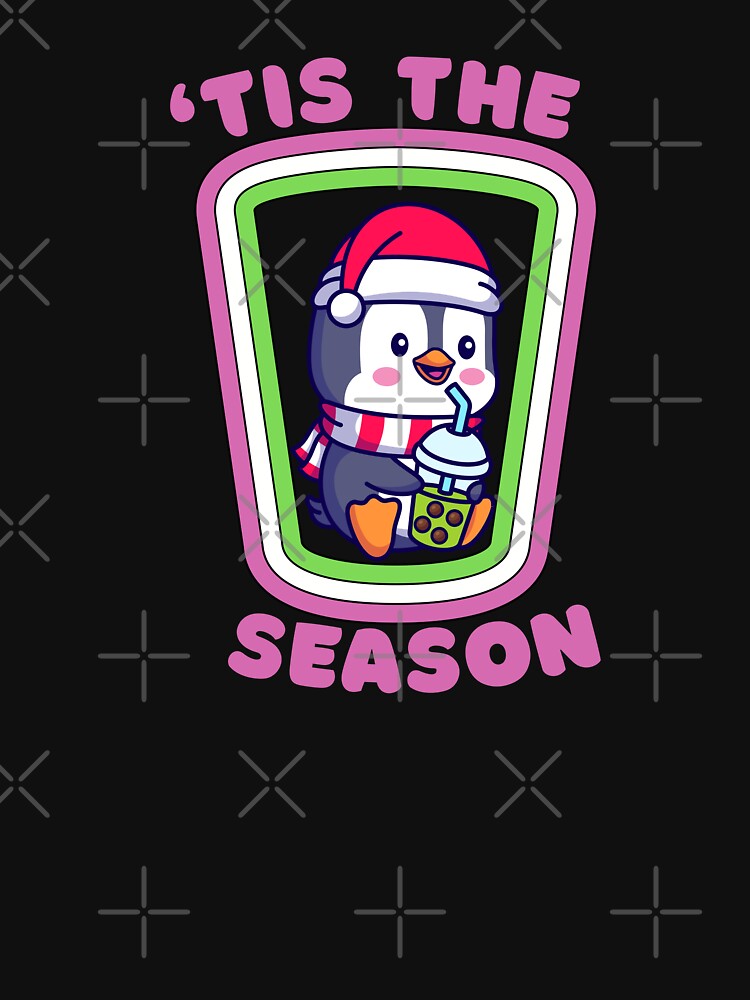 'Tis the season to drink Boba Boba tea lover christmas penguin by Artistusha T-Shirts, Hoodie, Sweatshirt (Image 3)