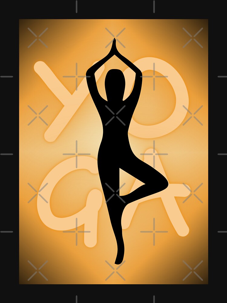 Yoga Pose Neon Orange Yoga Lettering by SoccaTamam T-Shirts, Hoodie, Sweatshirt | BlankRebels.com (Image 3)