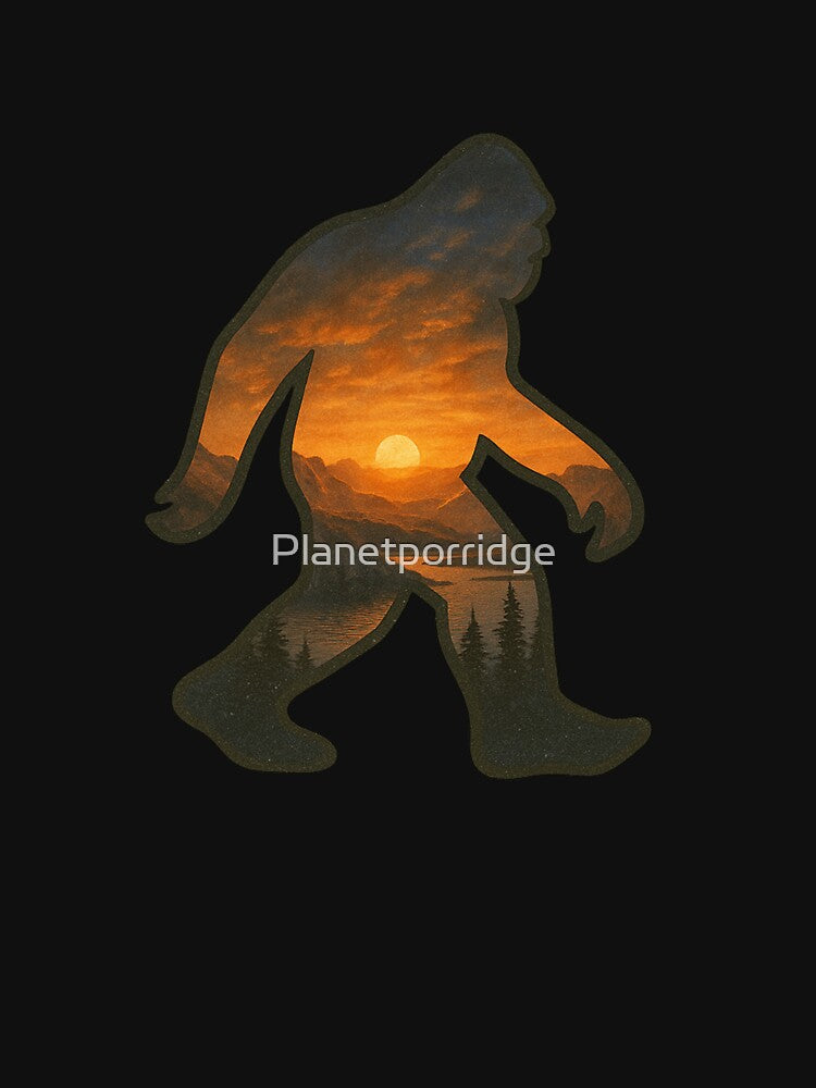 Bigfoot Silhouette Forest by Planetporridge T-Shirts, Hoodie, Sweatshirt | BlankRebels.com (Image 3)