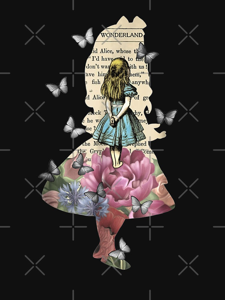Alice In Wonderland Magical Garden - Vintage Book by DailonisDumpji T-Shirts, Hoodie, Sweatshirt | BlankRebels.com (Image 3)