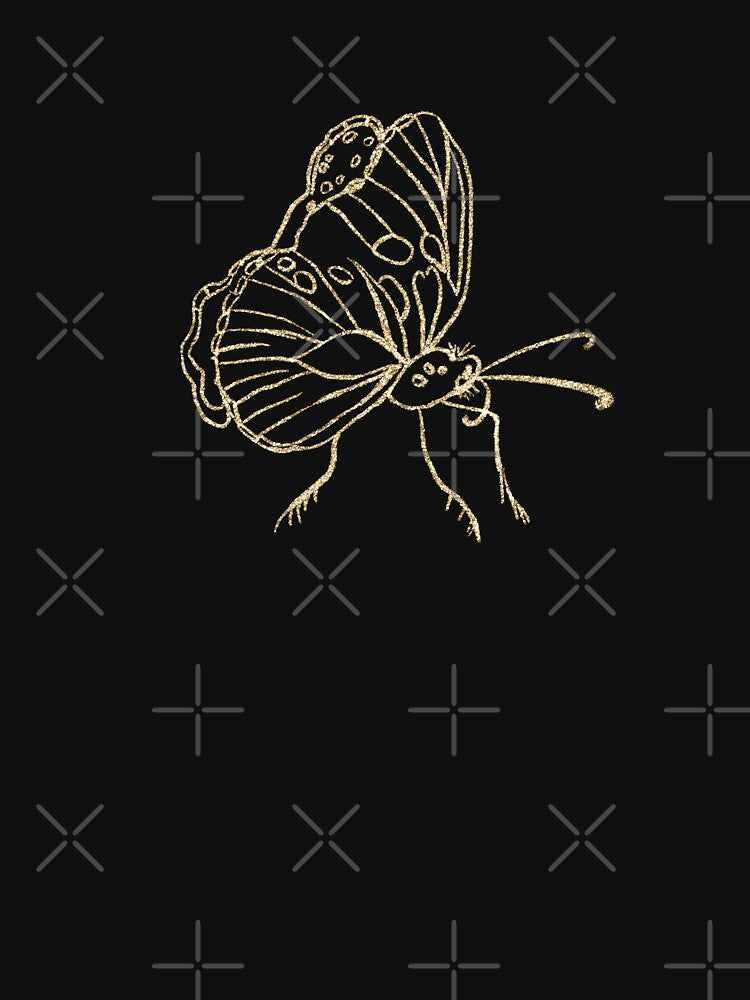 Glitter Hand Drawing Butterfly| Glittery Butterfly by TrendyGlitter T-Shirts, Hoodie, Sweatshirt | BlankRebels.com (Image 3)