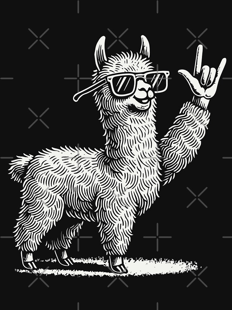 Rock Music Llama Festival Concert Design by LuminOrb T-Shirts, Hoodie, Sweatshirt | BlankRebels.com (Image 3)