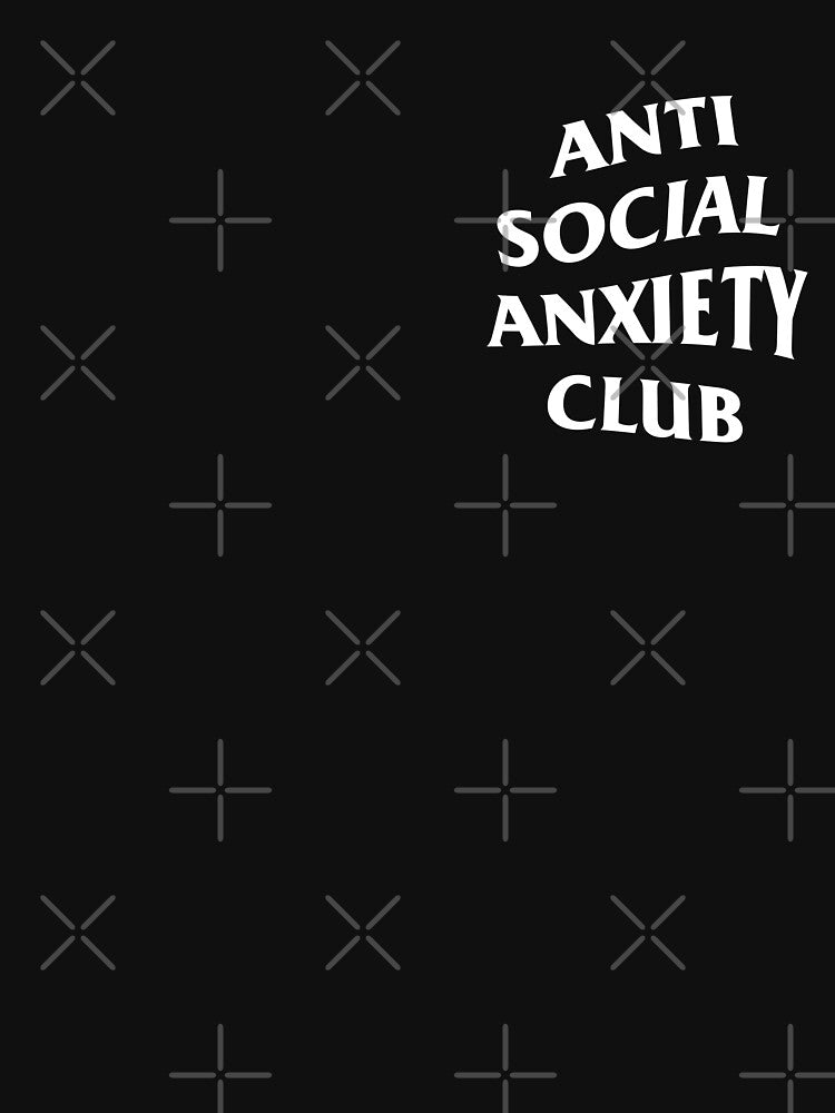Anti Social Anxiety Club by Neon Purple Noodle Bar T-Shirts, Hoodie, Sweatshirt | BlankRebels.com (Image 3)