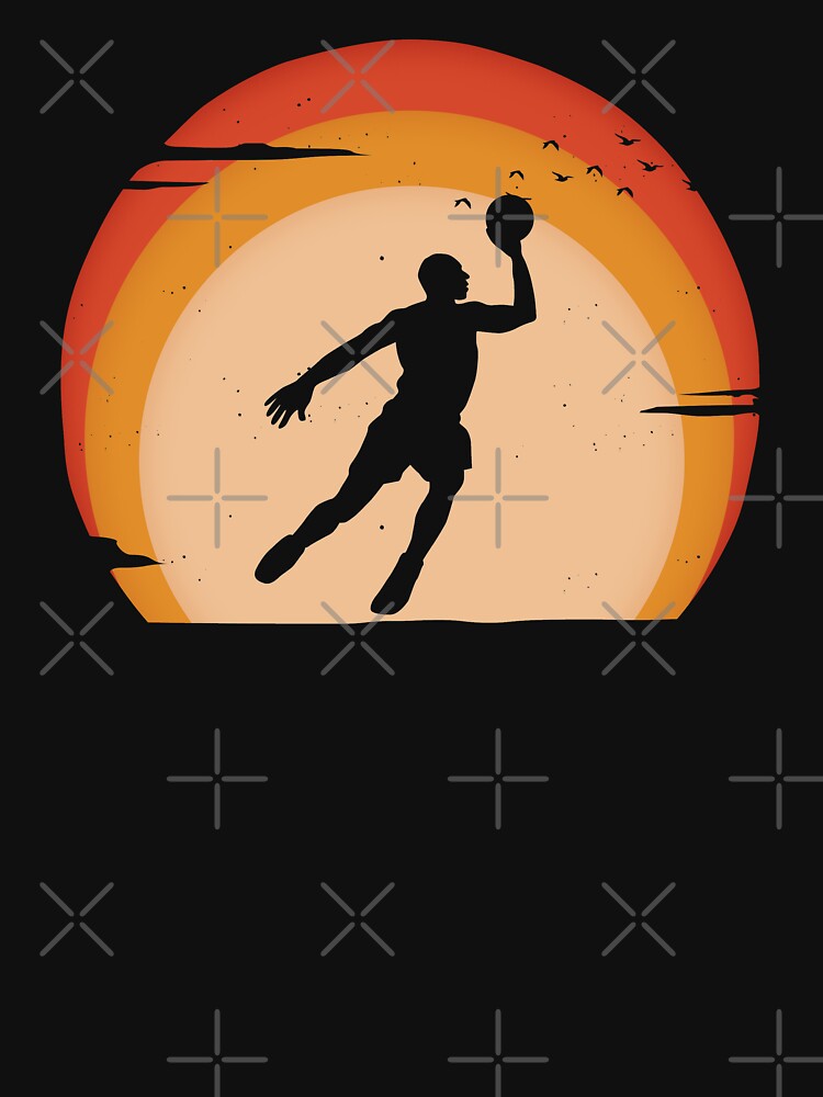 Vintage Basketball Player Sunset by SHIRTOVERLORD T-Shirts, Hoodie, Sweatshirt | BlankRebels.com (Image 3)