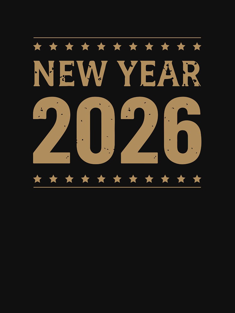 New Year 2026 Vintage Stars Typography Design by DavidTeeStudio T-Shirts, Hoodie, Sweatshirt | BlankRebels.com (Image 3)