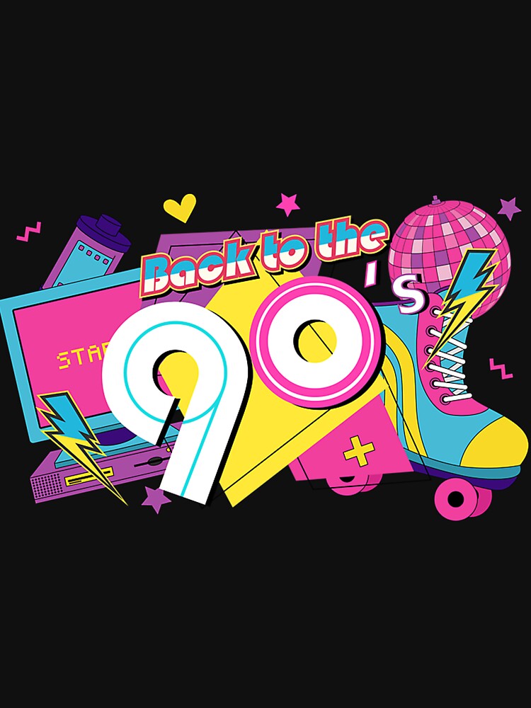 Back To The 90S Theme Colorful 90S Era by intentioncorre T-Shirts, Hoodie, Sweatshirt | BlankRebels.com (Image 3)