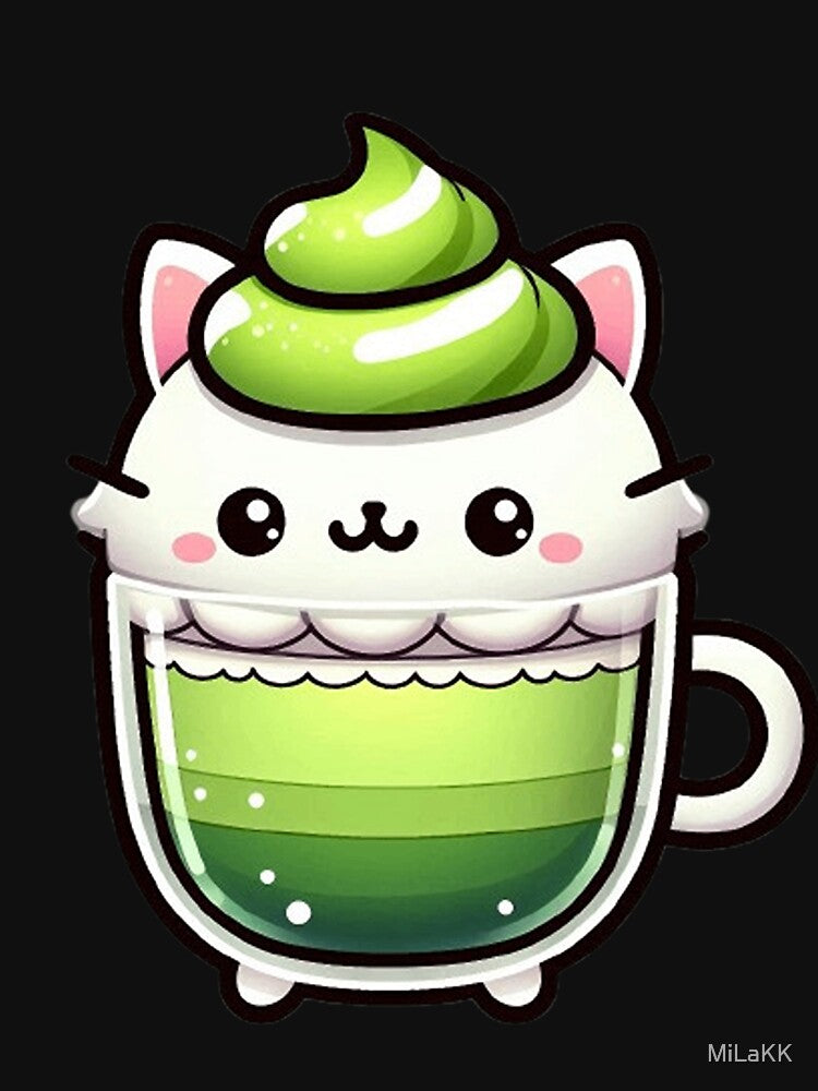 Matcha Latte Cat by MiLaKK T-Shirts, Hoodie, Sweatshirt | BlankRebels.com (Image 3)