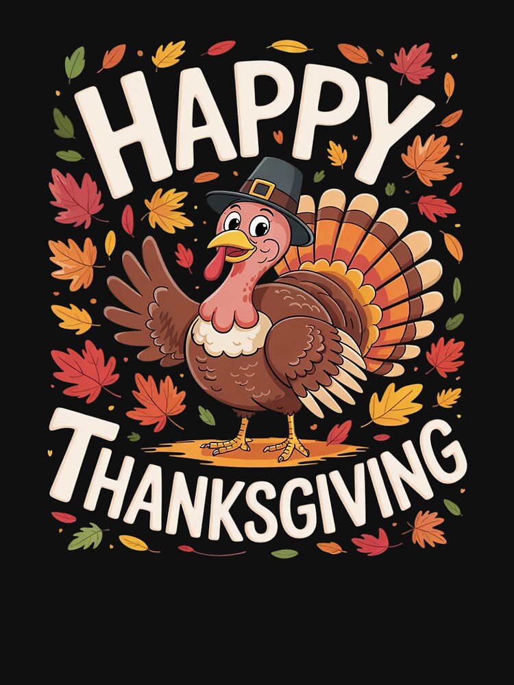 Happy Thanksgiving Turkey Family Dinner Thanksgiving by joyouartArt T-Shirts, Hoodie, Sweatshirt | BlankRebels.com (Image 3)