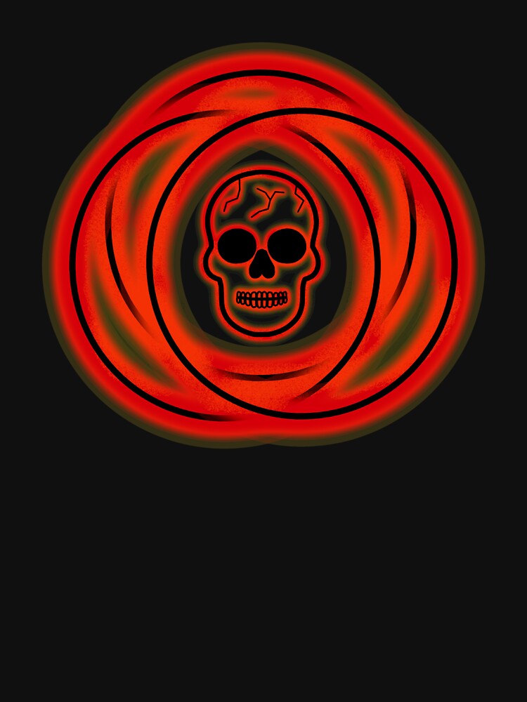 Glowing Neon Fire Skull by mrtraz T-Shirts, Hoodie, Sweatshirt | BlankRebels.com (Image 3)