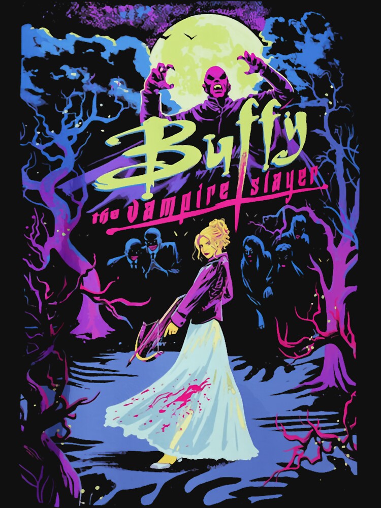 Vintage Buffy Vampire And Demon Hunter by nguoidi2 T-Shirts, Hoodie, Sweatshirt | BlankRebels.com (Image 3)