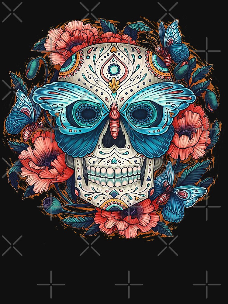 Zigomatikum Skull drawing with roses by HamzaStore15 T-Shirts, Hoodie, Sweatshirt | BlankRebels.com (Image 3)
