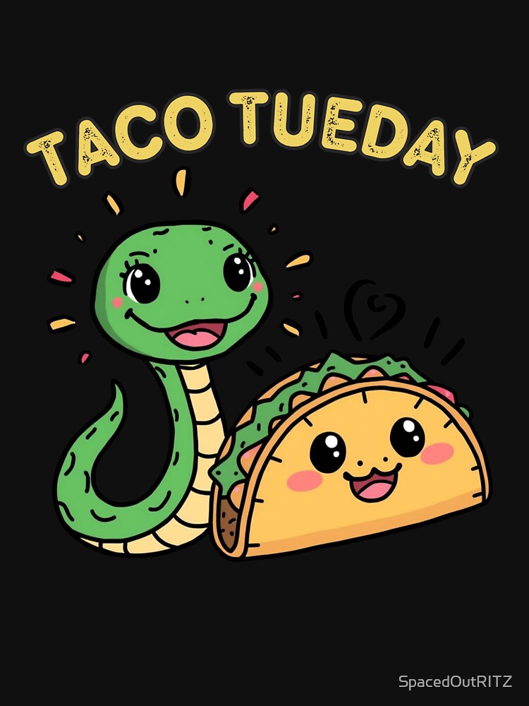 Snake love Taco Tuesday Too by SpacedOutRITZ T-Shirts, Hoodie, Sweatshirt | BlankRebels.com (Image 3)