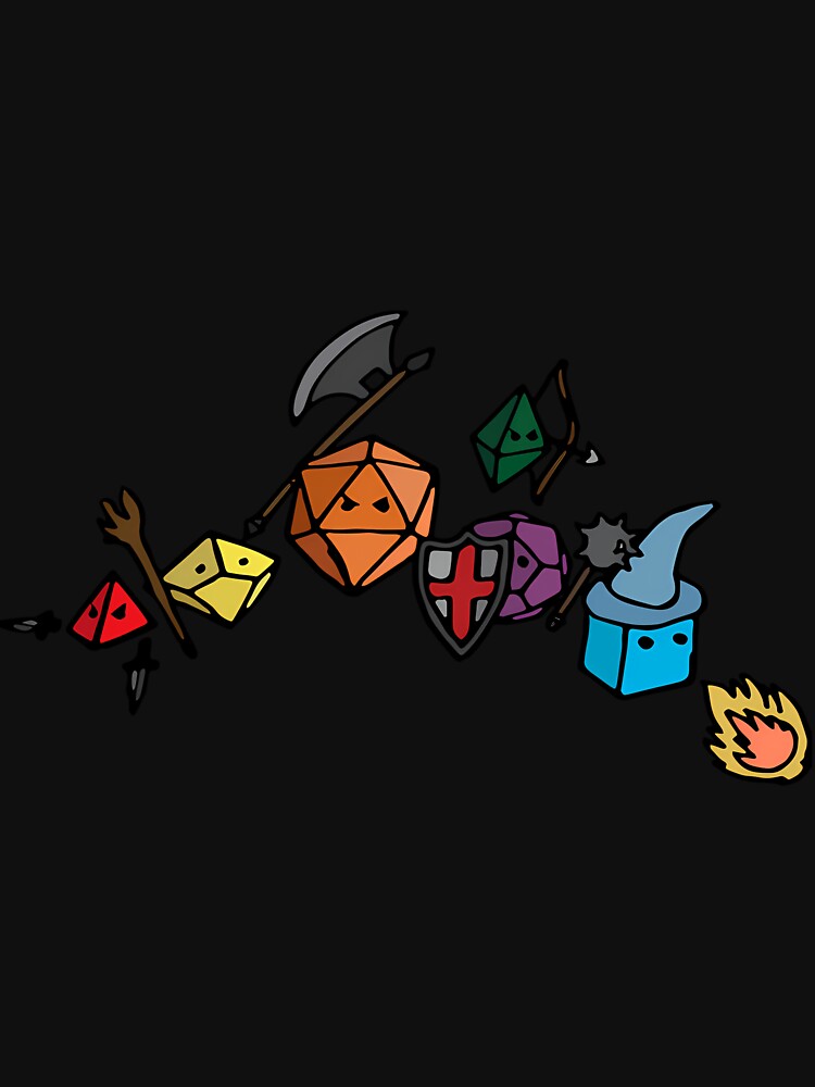 Dice Party Sketch Version by GLENMCBRIDE T-Shirts, Hoodie, Sweatshirt | BlankRebels.com (Image 3)