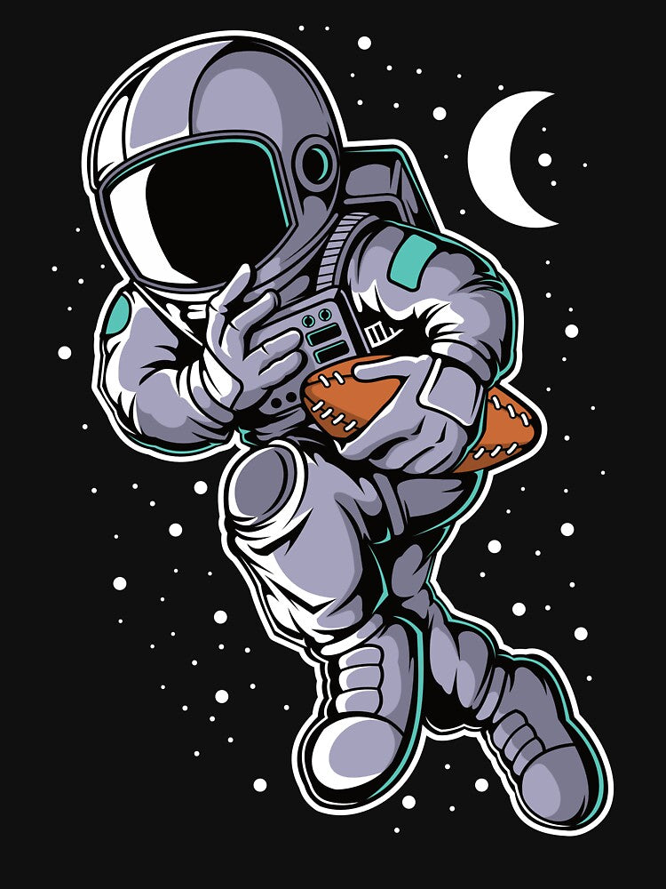 Astronaut Rugby - Funny Outer Space Lovers by Desteroids T-Shirts, Hoodie, Sweatshirt | BlankRebels.com (Image 3)