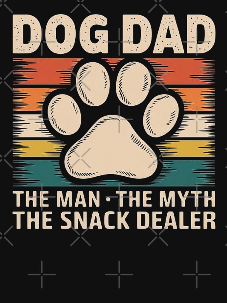 Dog Dad Vintage Paw Print Design-For Dogs Lovers by love3617 T-Shirts, Hoodie, Sweatshirt | BlankRebels.com (Image 3)