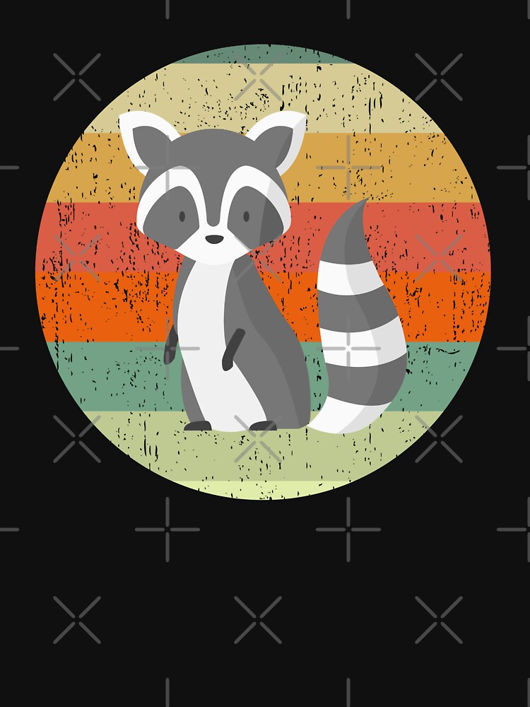 Retro Raccoon - Vintage Style Baby Raccoon by TeesForNerds T-Shirts, Hoodie, Sweatshirt | BlankRebels.com (Image 3)