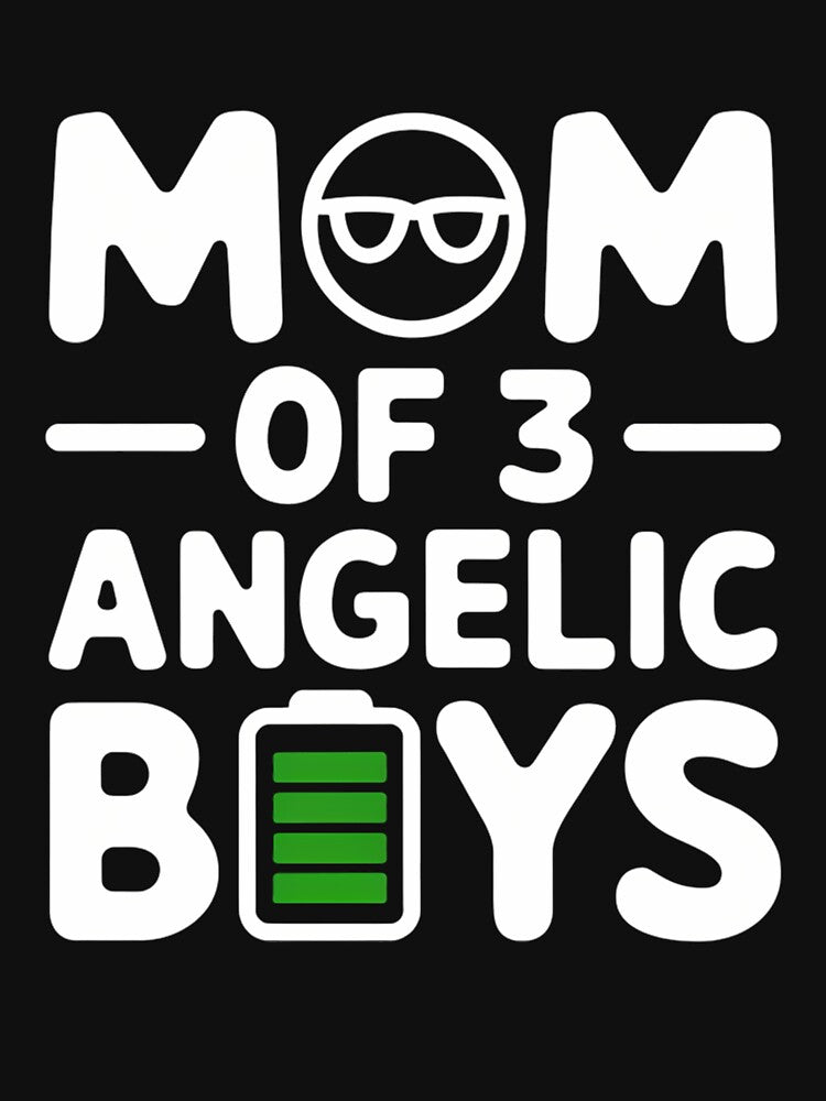 Mom Of 3 Angelic Boys Funny Mother's Day by Morphologiona T-Shirts, Hoodie, Sweatshirt | BlankRebels.com (Image 3)